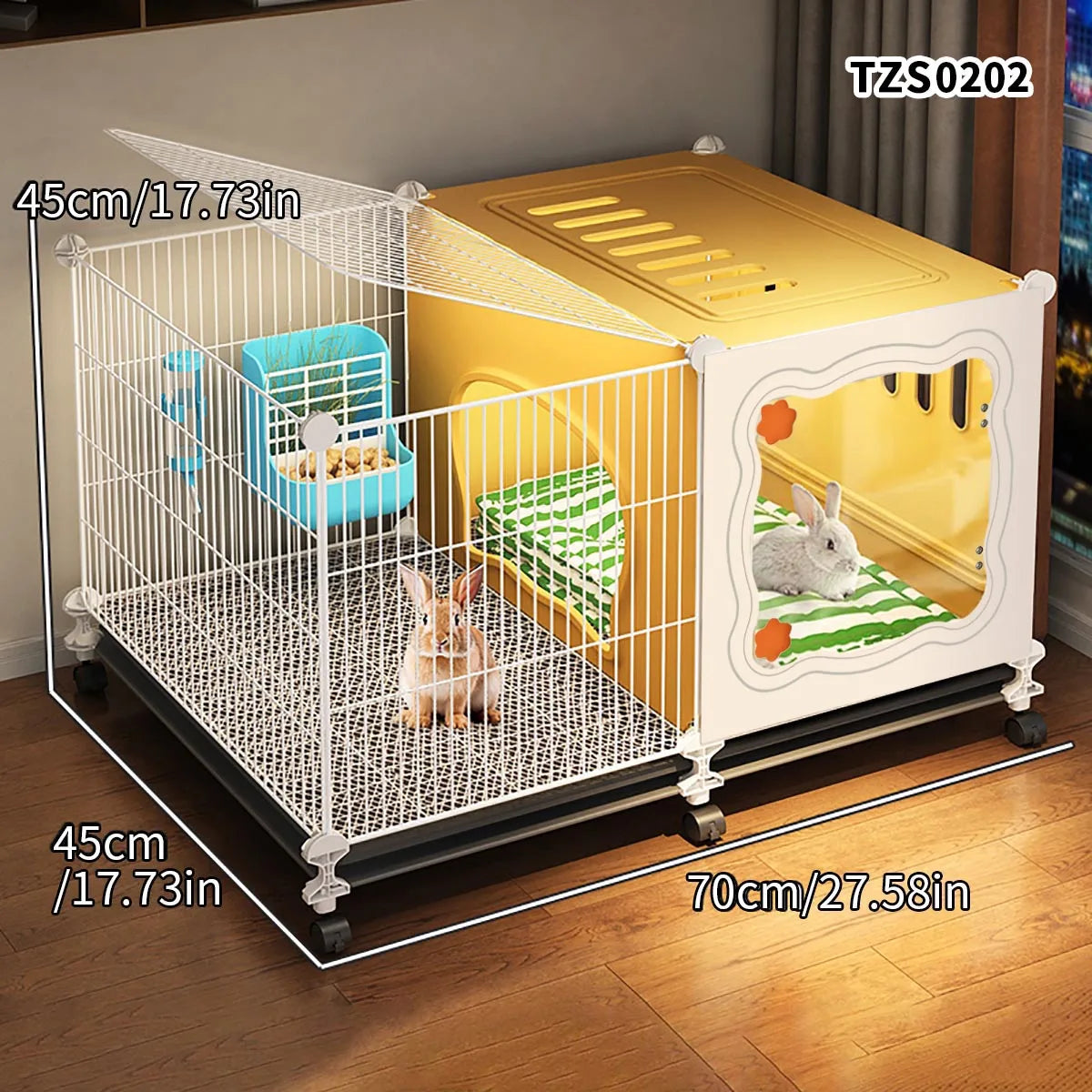 Guinea Pig Cage | Safe, Spacious & Easy-Clean Small Pet Habitat