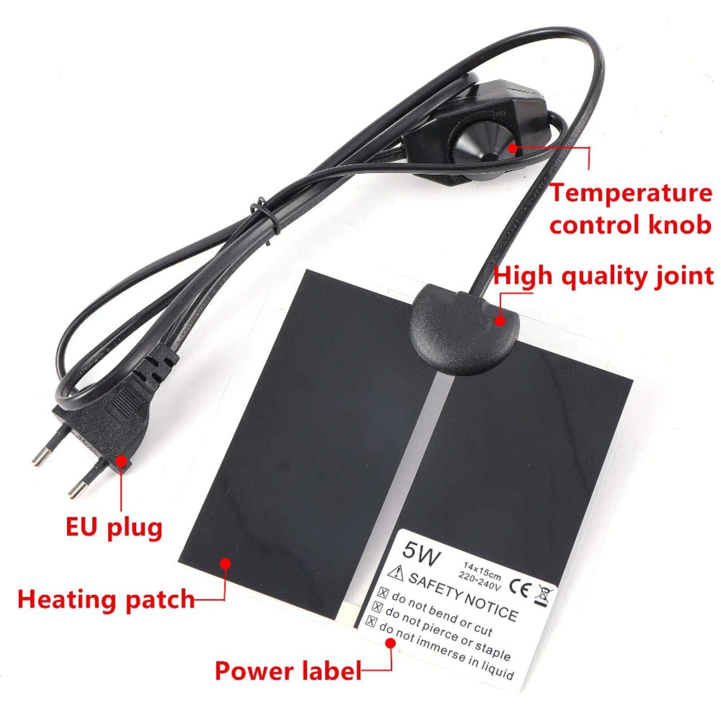 Reptile Heat Mat with Adjustable Temperature Controller | Woof & Whiskers