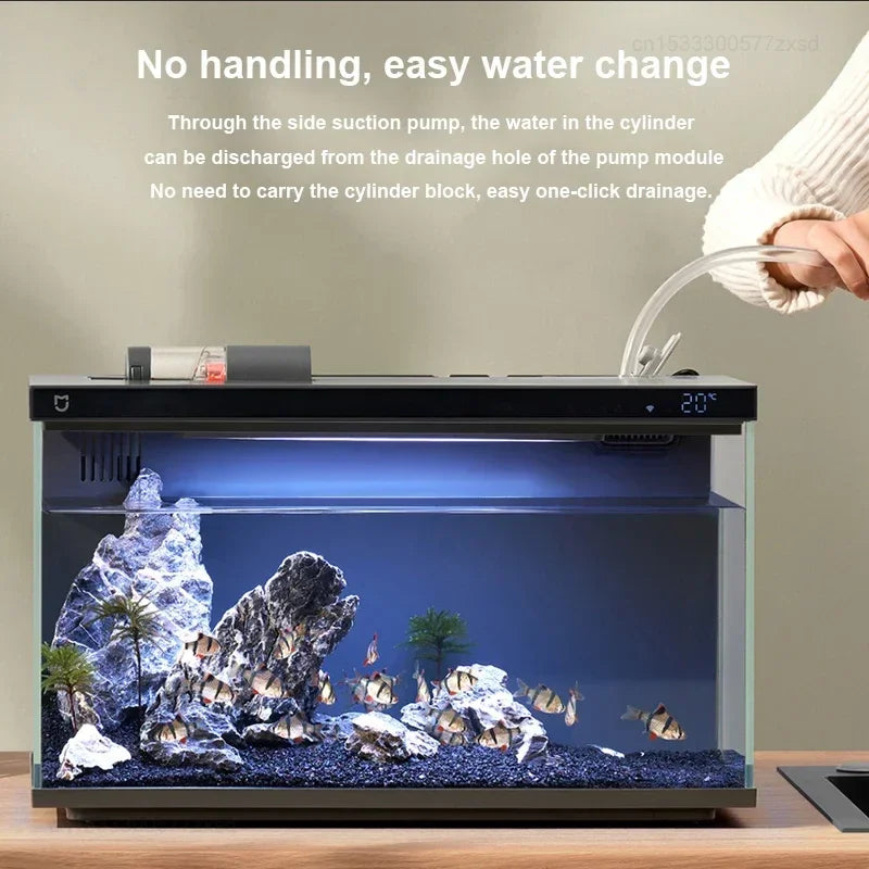 20 Gallon Fish Tank – Smart LED Aquarium with Auto Feeder | The Woof & Whiskers Co.