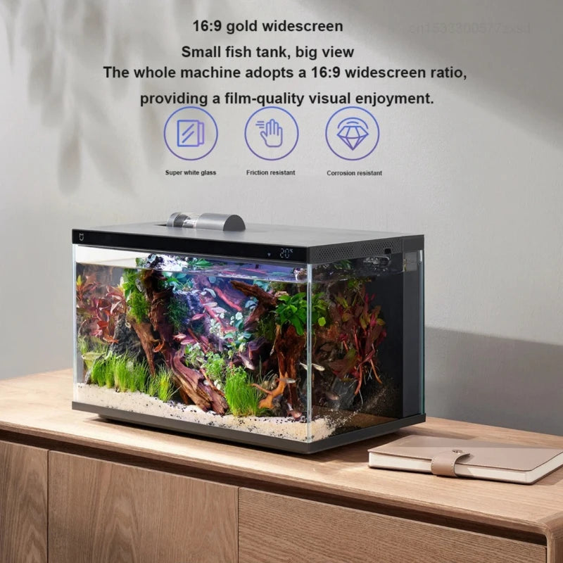 20 Gallon Fish Tank – Smart LED Aquarium with Auto Feeder | The Woof & Whiskers Co.