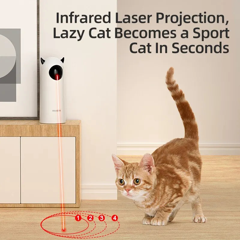 Automatic Laser Light Cat Toy | Smart Play | The Woof & Whiskers Co.
