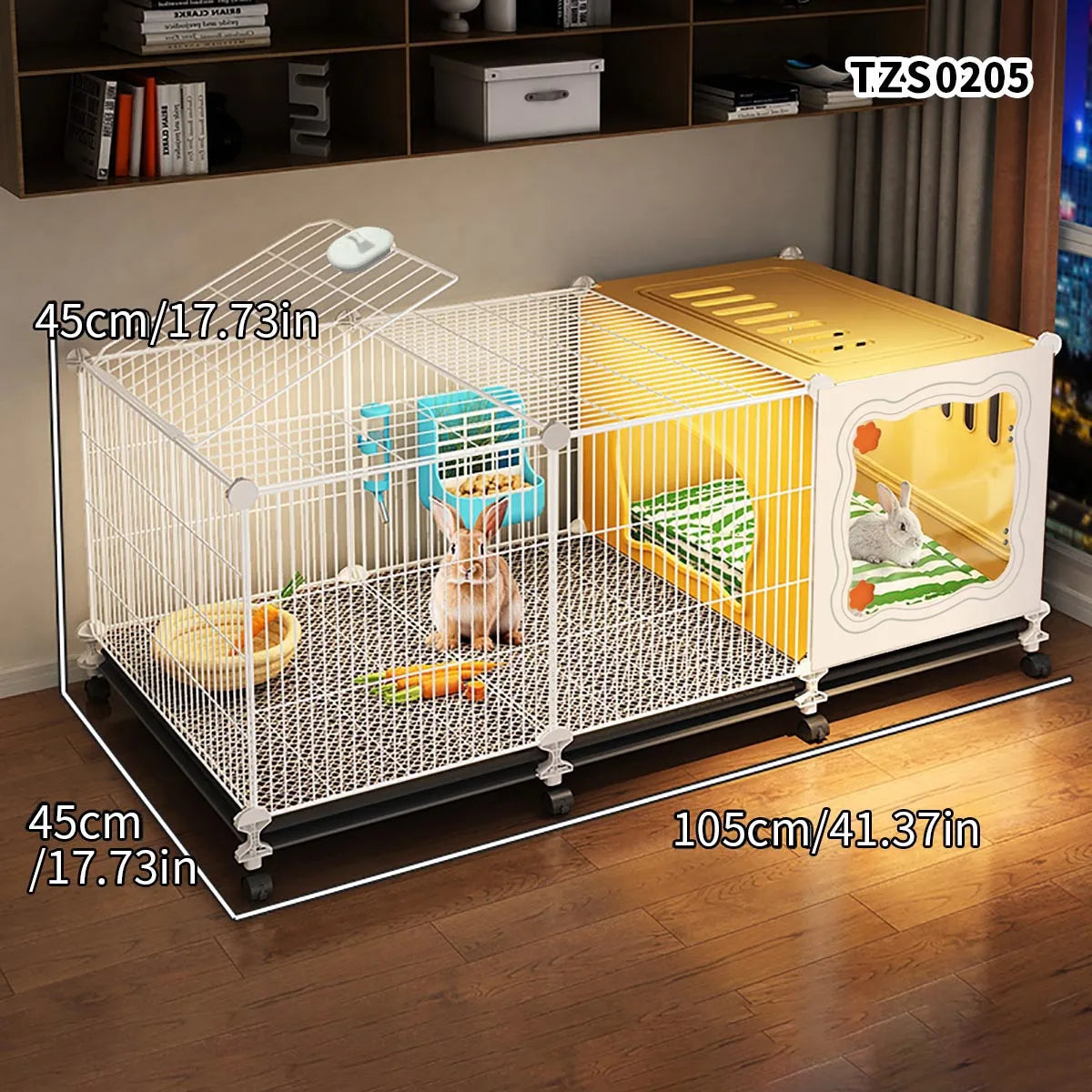 Guinea Pig Cage | Safe, Spacious & Easy-Clean Small Pet Habitat