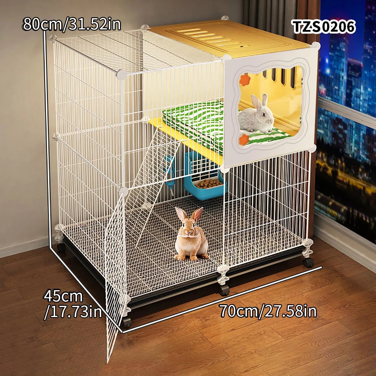 Guinea Pig Cage | Safe, Spacious & Easy-Clean Small Pet Habitat