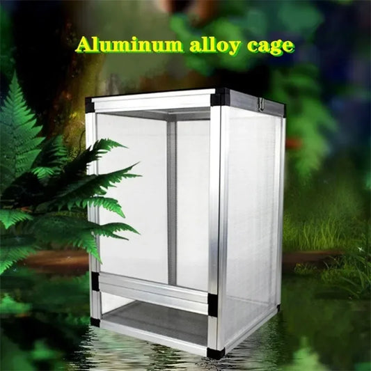 Reptile Rainforest Habitat Tank | Aluminum Terrarium for Chameleons & Lizards