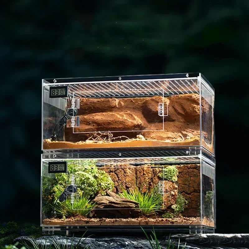 Snake Reptile Cage | Durable Acrylic Enclosure for Reptiles